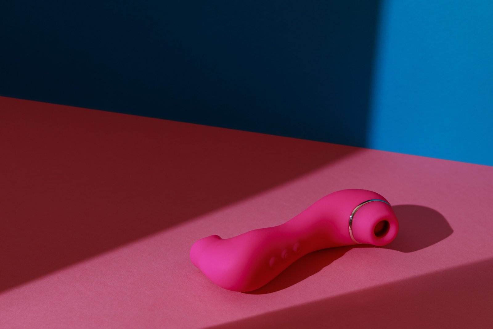 Sex toy for women. Vacuum clitoral stimulator for satisfaction . High quality photo